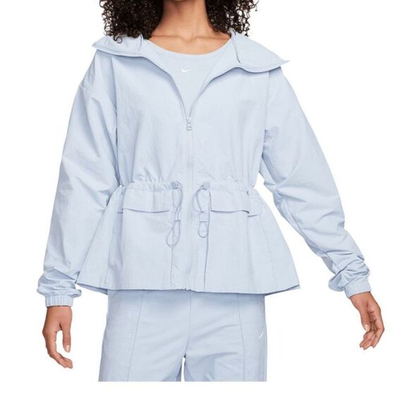 Nike FN3669-440 Women's Sz S Light Blue Oversized Trend Woven Jacket - Picture 10 of 12